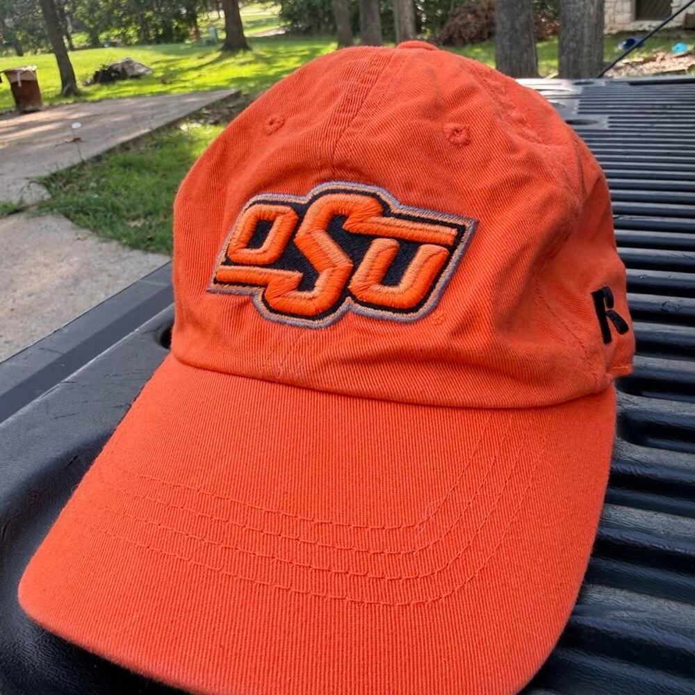 Oklahoma State Cowboys OSU Orange Russell Athletic Adjustable Hat Cap